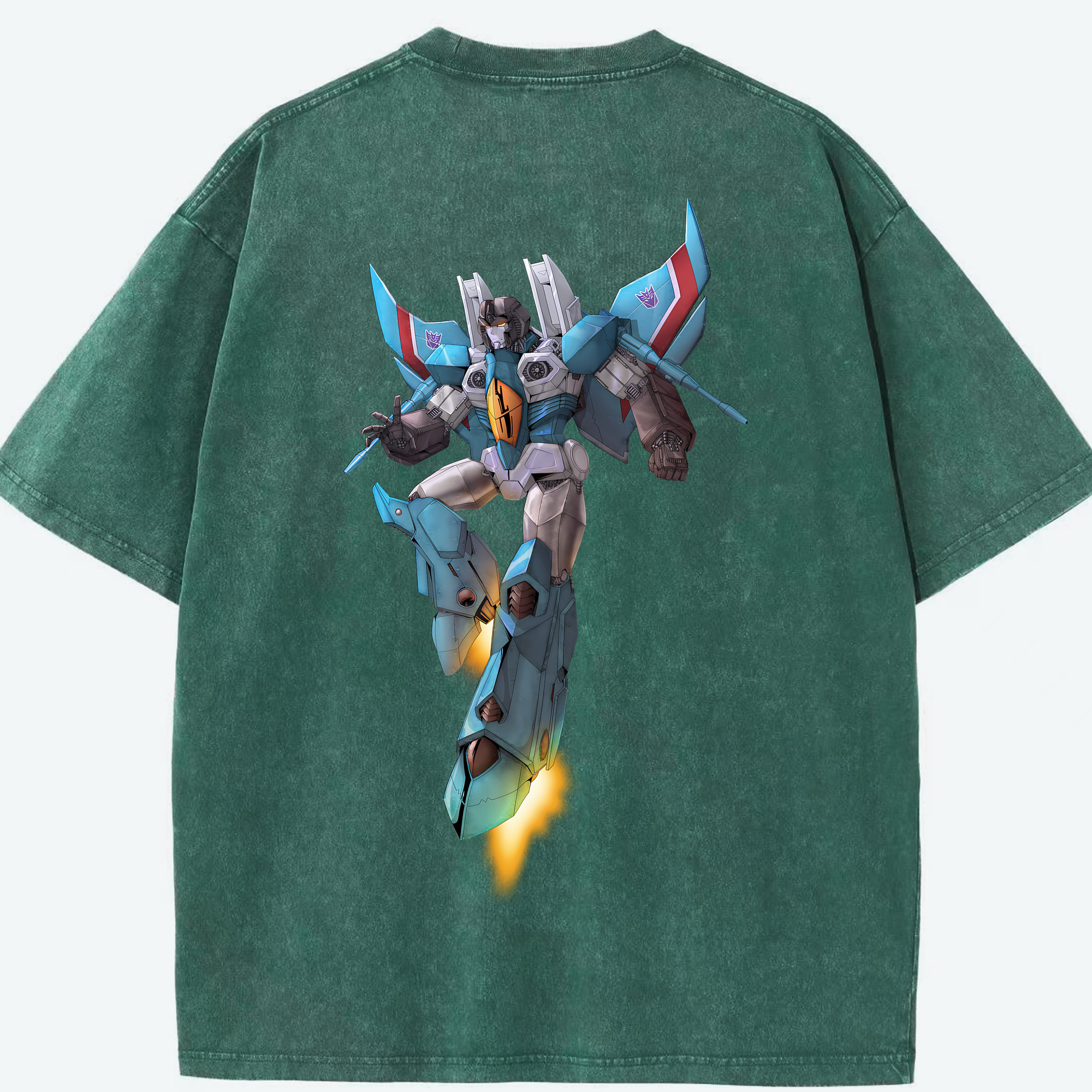 （画像用） Transformers トランスフォーマー 綿100% ヴィンテージ風 半袖Tシャツ（背面プリント）